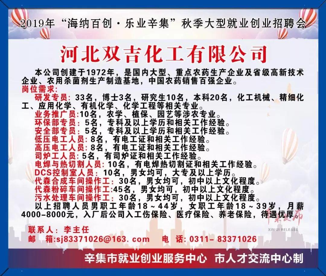 辛集市最新招聘信息概覽發(fā)布